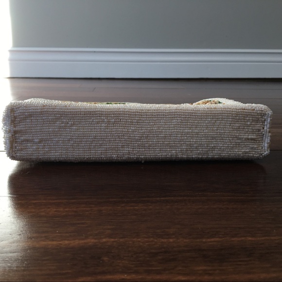 Vintage Needlepoint Tapestry Beaded Hand Bag Purse - Picture 11 of 16